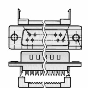 IDC D-SUB 37P FEMALE MET FACE