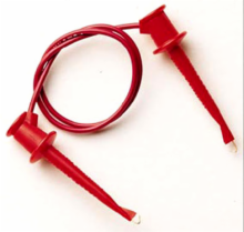 36in Red Minigrabber Test Clip Patch Cord