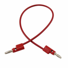 Pomona 12in Red Banana Plug Patch Cord