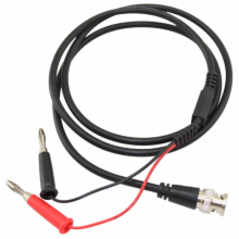 1 Meter Cable BNC Male to 2 Single Banana Plugs