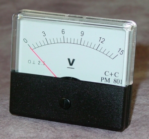 ANALOG METER/15V DC CLASS 2.5