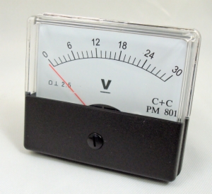 ANALOG METER/30V DC CLASS 2.5