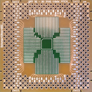 QFP 32-64 PINS 2X2 GRID .8MM P