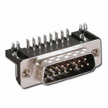 15 Pin Male D-Sub Right Angle PC Connector