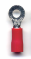 Red #8 16-22awg Insulated Crimp-On Ring Connector