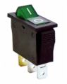 SPST ON/OFF Green Illuminated Rocker Switch