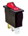 SPST ON/OFF Red Illuminated Rocker Switch