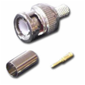 BNC Male Connector, Crimp Style for RG58/U Cable