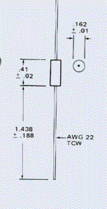 820UH MOLDED RF CHOKE