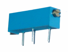 2M ohm Rectangular Multiturn Cermet Sealed Industrial Trimpot