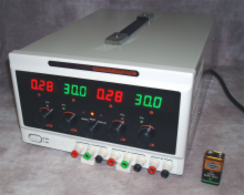 3 Channel Bench Top Power Supply up to 60 Volt & up to 3 Amp