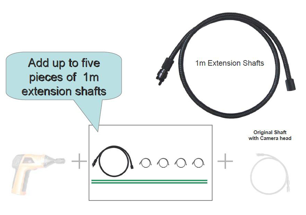 1MEXT Extension Shaft for Aardvark 1st Generation Wireless