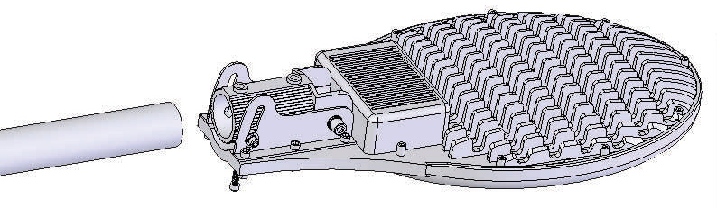 led street light mount