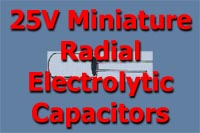 Miniature Electrolytics/Radial 25V