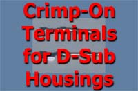 Crimp-On Terminals for D-Sub Housings