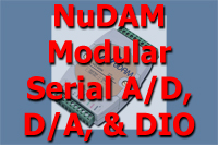 NuDAM Modular Serial A/D, D/A, & DIO