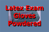 Latex Exam Gloves - Powdered
