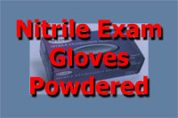 Nitrile Exam Gloves - Powdered