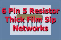 6 Pin 5 Resistor SIP Network