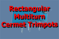 Rectangular Multiturn Cermet Sealed Industrial Trimpots