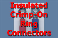 Insulated Crimp-On Ring Connectors