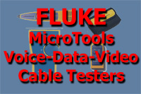 FLUKE MicroTools Voice-Data-Video Cable testers