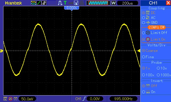Hantek DSO5202P Waveform 2