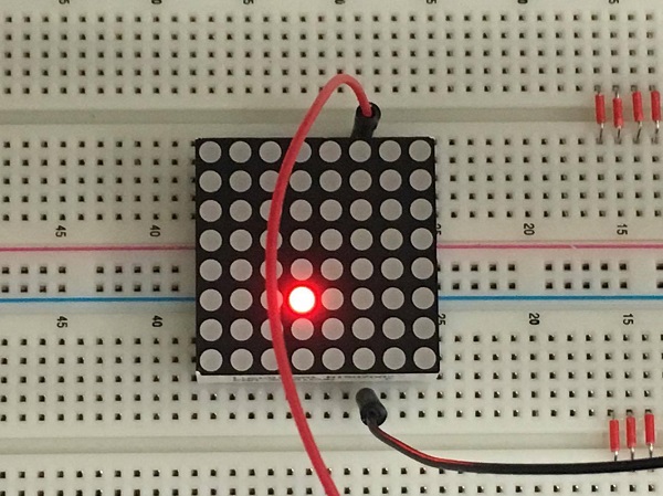 LED Matrix Breadboard Testing to find Pin 1