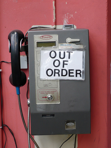 out of order - emergency cell phone charger 