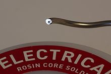 hollow soldering wire with flux core