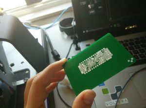 Voltera prints Arduino Nano traces