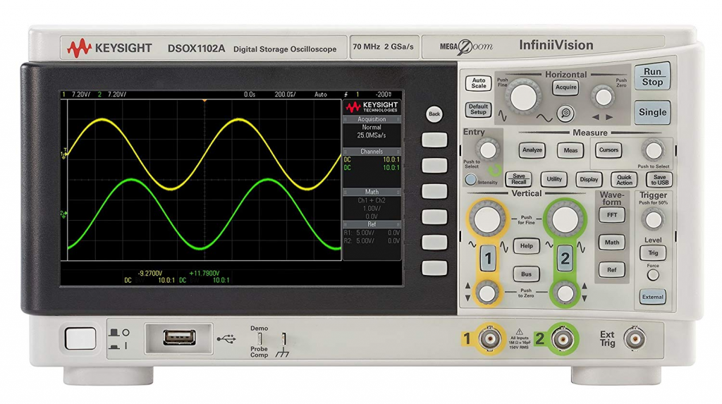 KEYSIGHT EDUX1002A InfiniiVision 1000 X-Series Best Oscilloscope for Hobbyist