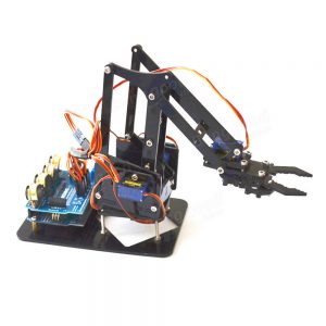 Acrylic Robot Arm Kit including Arduino UNO & Servos