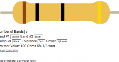 resistor color calculator