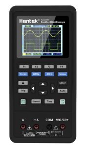 Hantek2D72 3-in-1 70 MHz Oscilloscope, Waveform Generator & Digital Multimeter with a Tactical Safety Case is our best ranked oscilloscope