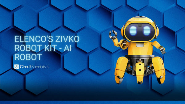 Elenco's Zivko Robot Kit, AI Robot that Follows You and Explores, AI, artificial stem kits, best stem kits for students, stem education intelligence, robotics kit, 