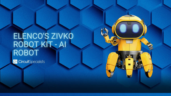 Elenco's Zivko Robot Kit, AI Robot that Follows You and Explores, AI, artificial stem kits, best stem kits for students, stem education intelligence, robotics kit,