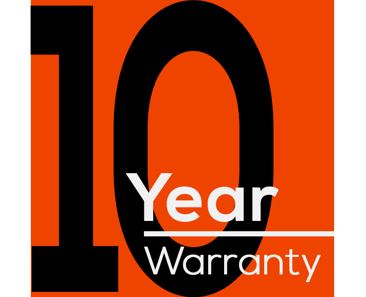 Ten year warranty
