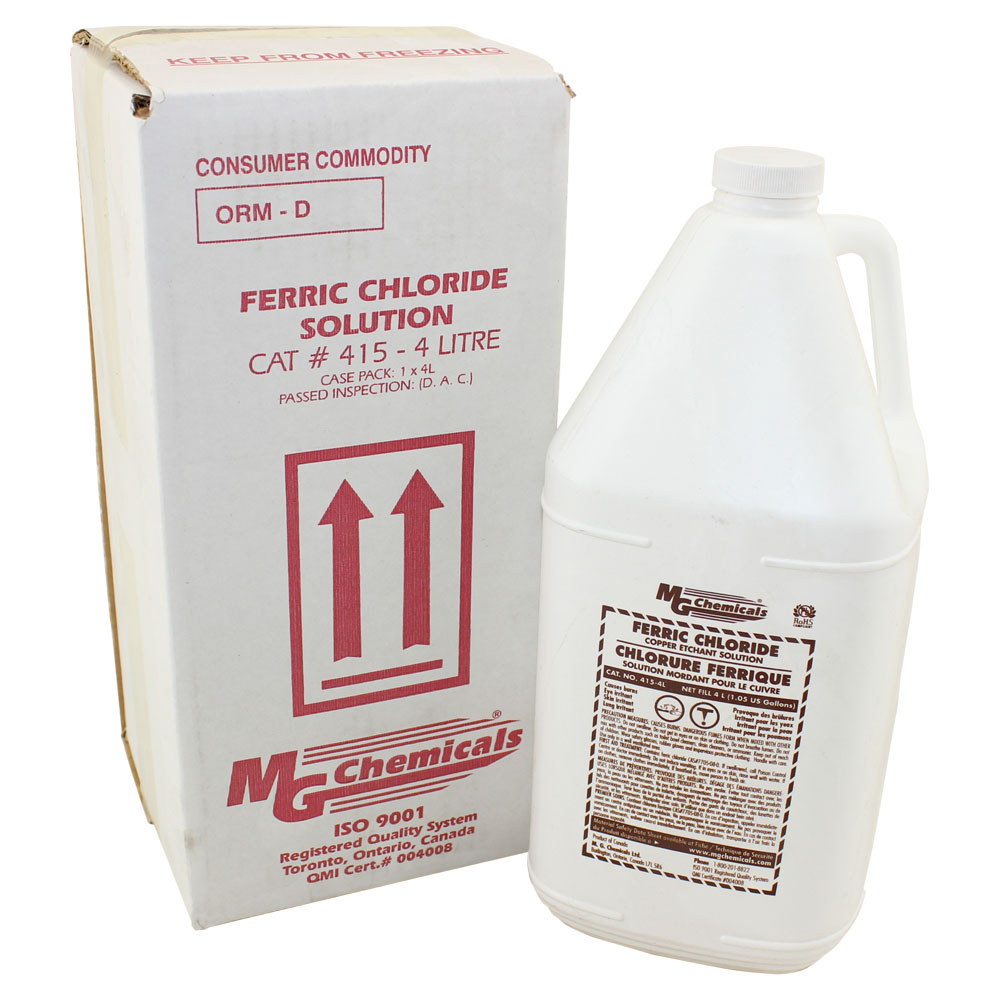 Ferric Chloride Etching Solution, 4 liters