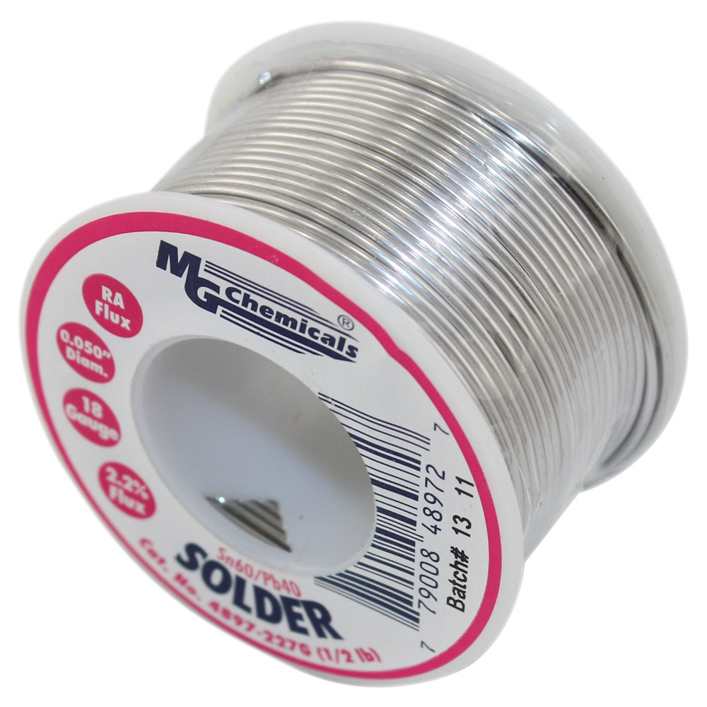 .05" 18 Gauge 1/2 lb Sn60 / Pb40 Leaded Solder