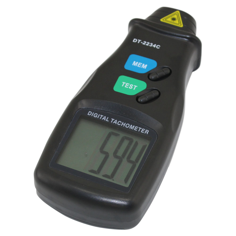 DT-2234C Non-Contact Digital LCD Laser Photo Tachometer Mini RPM Tester Meter 