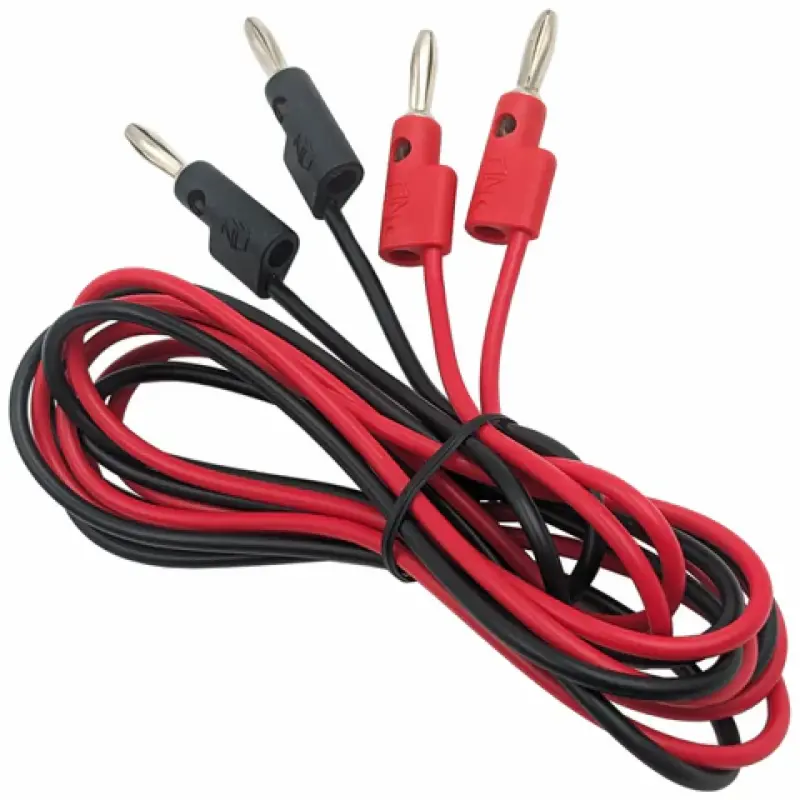 ✳︎Banana✳︎ 5 Foot Banana to Banana Lead Set (Includes 1 Red and 1 Black, 60