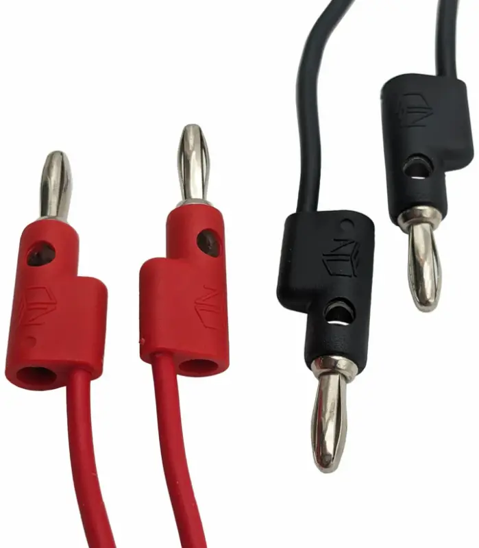 5 Foot Banana to Banana Lead Set (Includes 1 Red and 1 Black, 60
