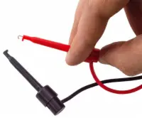 BNC TO IC TEST HOOK LEAD, 36" LONG COAX AND 8" LONG CONNECTING WIRES