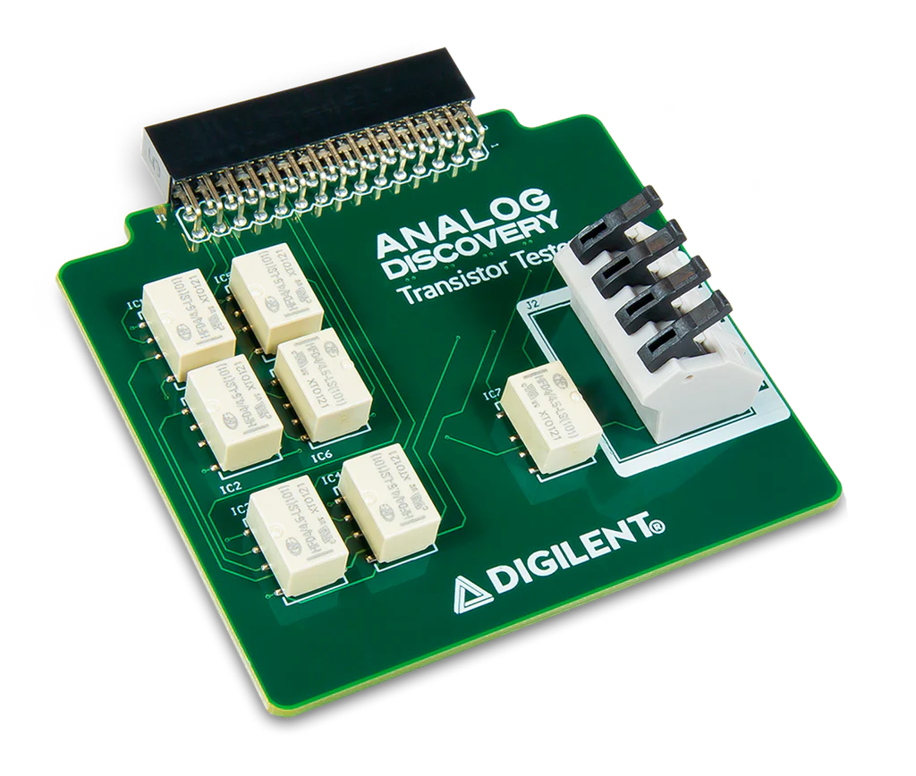 Digilent Transistor Tester for Analog Discovery: Enables Characteristic Curve Tracing for Diodes and Transistors