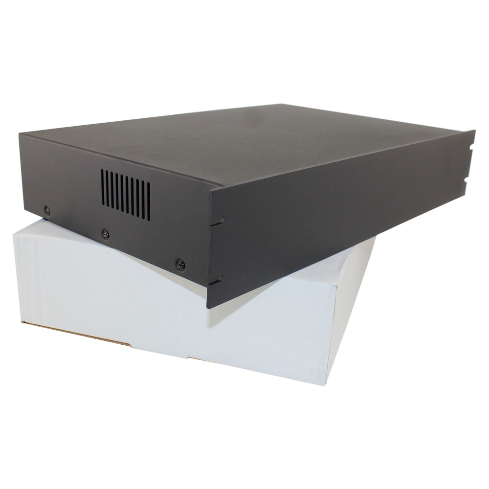 19 Rack Mount Steel Chassis, 2U Height and 300mm Deep