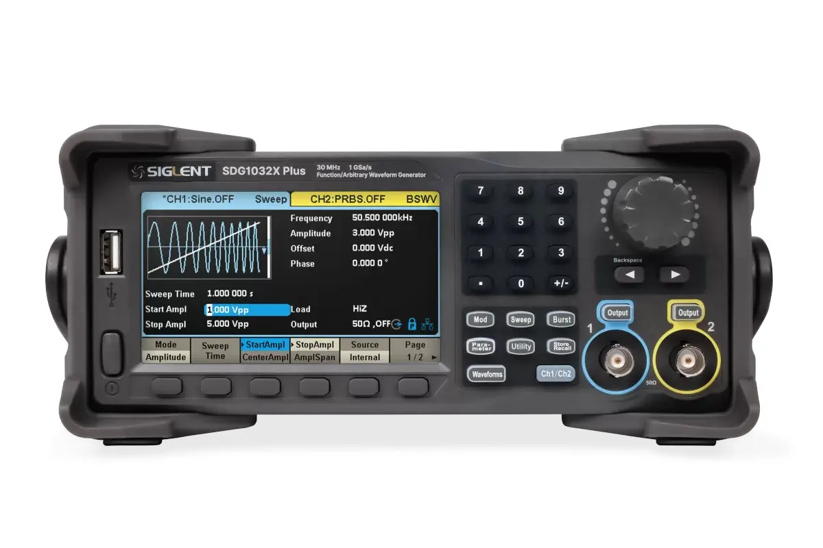 30MHZ; 2 CHANNELS; 1GSA/S; WAVE LENGTH: 8 MPTS/CH; FUNCTION/ARBITRARY WAVEFORM OUTPUTAMPLITUDE:4MV ~ 20VPP (HIGH IMPEDANCE)