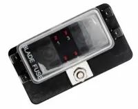 ATO/ATC® FUSE BLOCK W/LED, 4 POLE