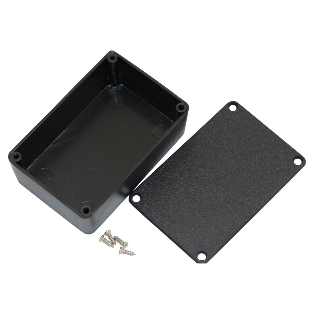Black Plastic Project Box with Tabs 2.5" x 1.6" x 3" PT103 