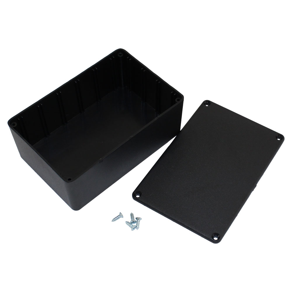 6 pcs USA black plastic Electronic Project Box Enclosure case 3 x 2.5 x 1 in 